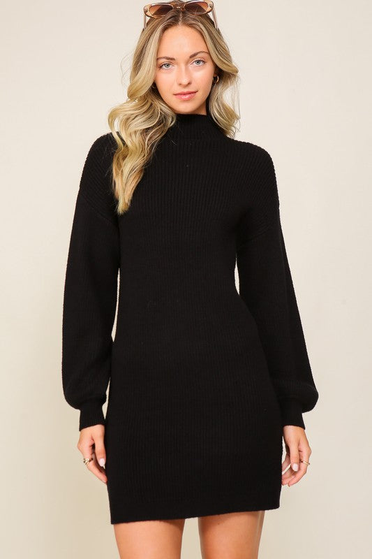 LONG SLEEVE SWEATER DRESS
