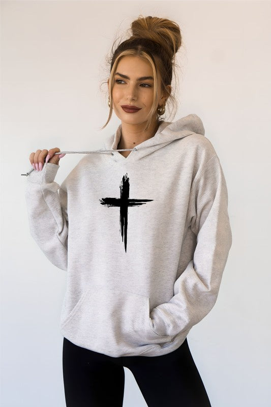 GRAFFITI CROSS HOODIE