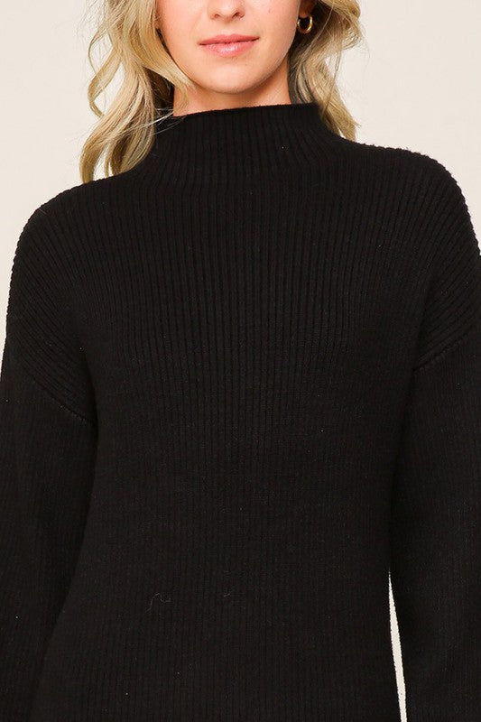 LONG SLEEVE SWEATER DRESS