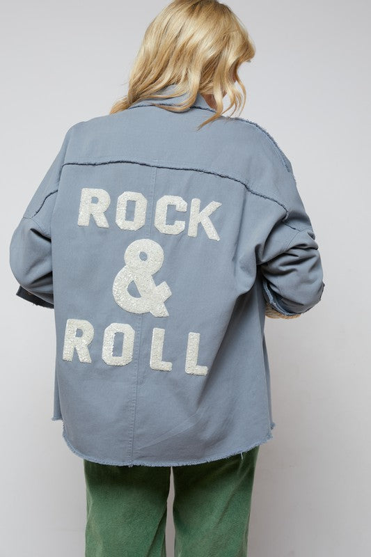 ROCK AND ROLL SEQUIN SHACKET