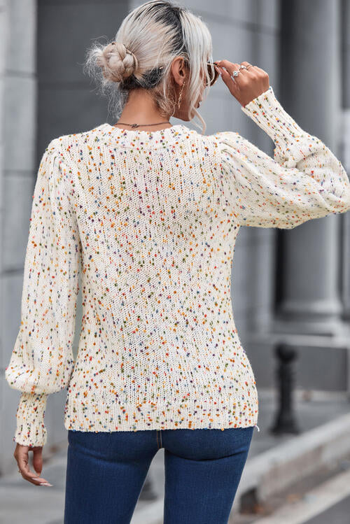 QUEUE THE CONFETTI SWEATER