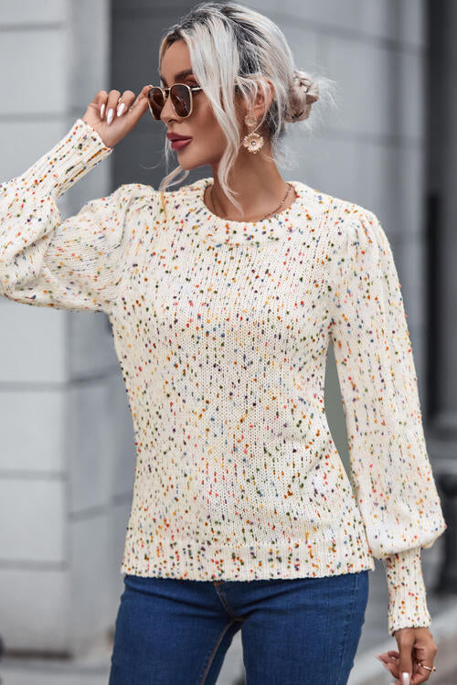QUEUE THE CONFETTI SWEATER