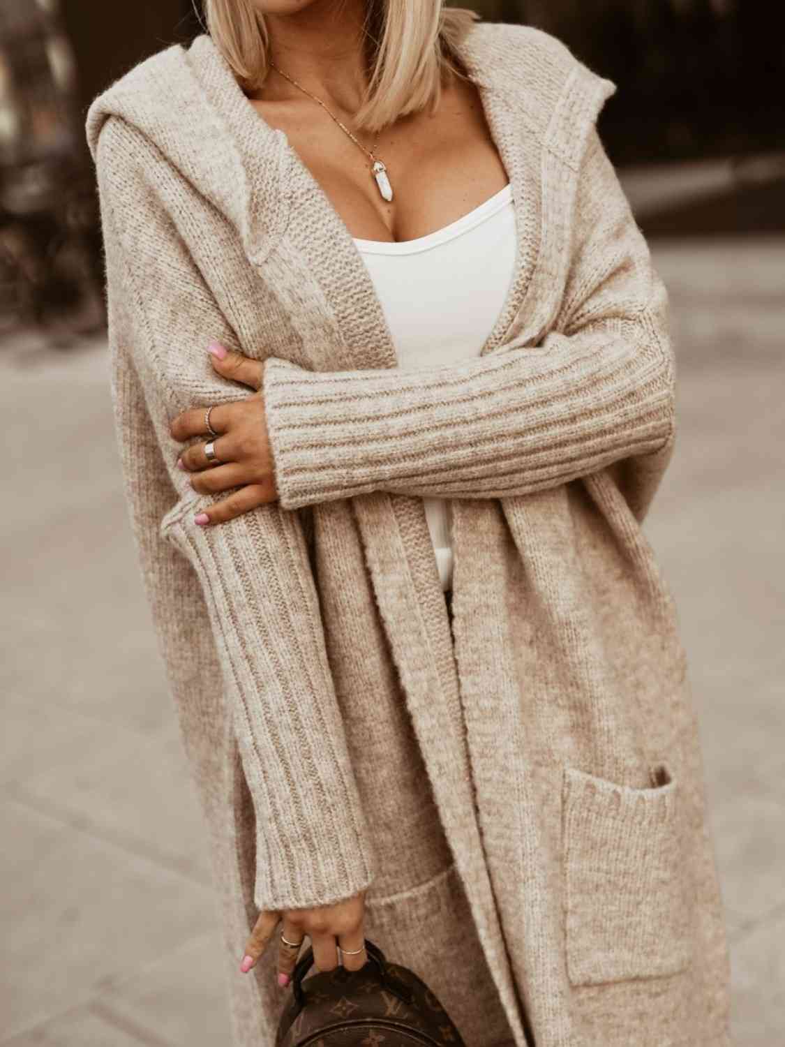 SIMPLY LIVE HOODED CARDIGAN