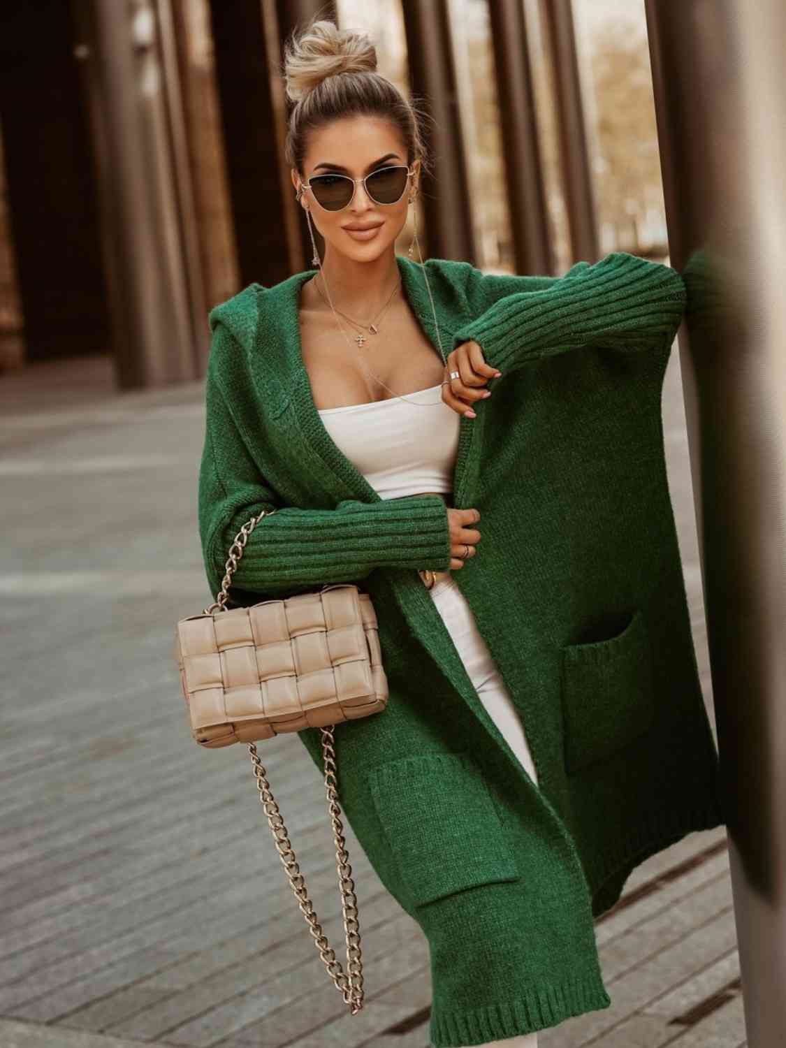 SIMPLY LIVE HOODED CARDIGAN