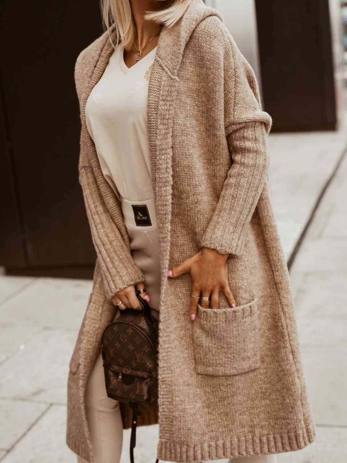 SIMPLY LIVE HOODED CARDIGAN
