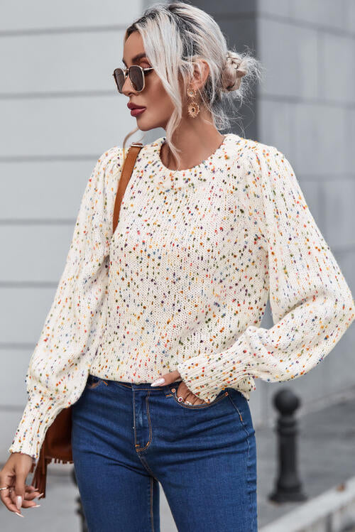 QUEUE THE CONFETTI SWEATER