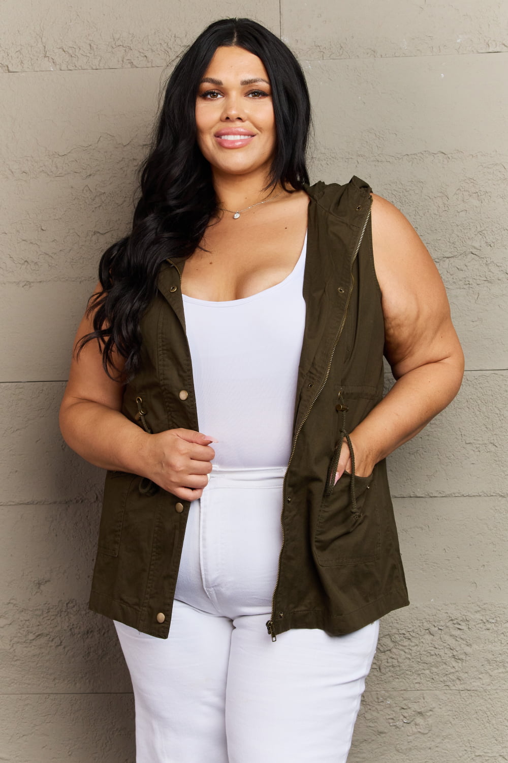 MILITARY HOODED VEST