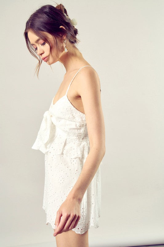 WEDDING BELLS SCALLOP ROMPER