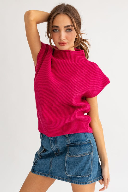 POWER SHOULDER SWEATER