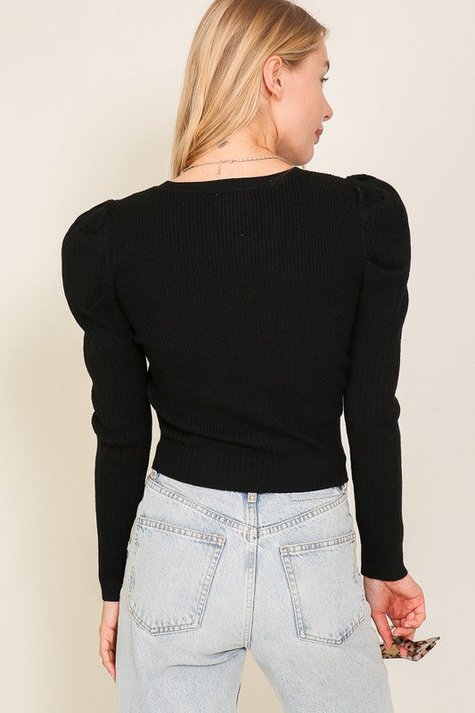 PUFF SHOULDER TOP