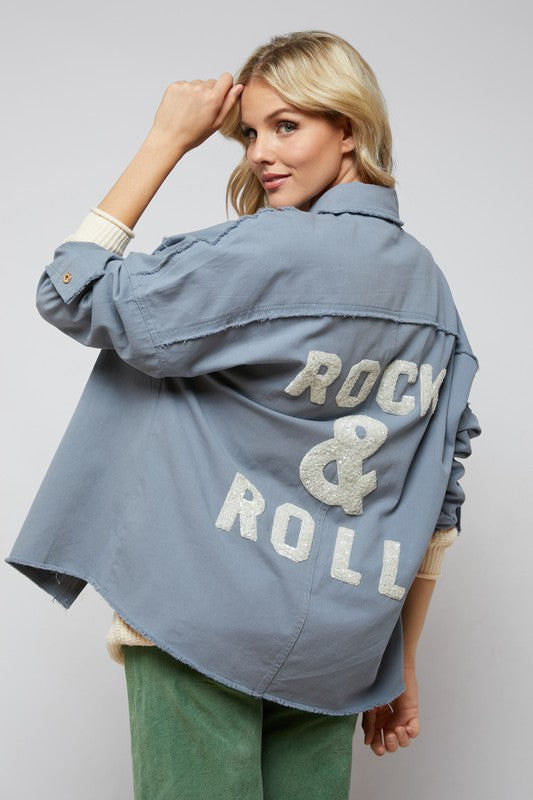 ROCK AND ROLL SEQUIN SHACKET