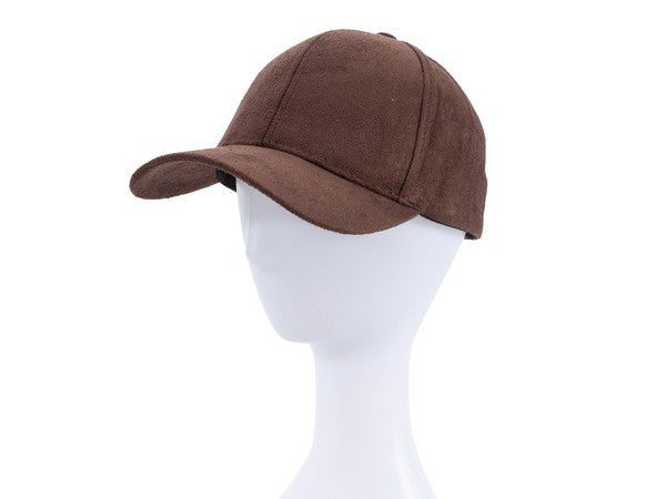 SUEDE BASEBALL HAT