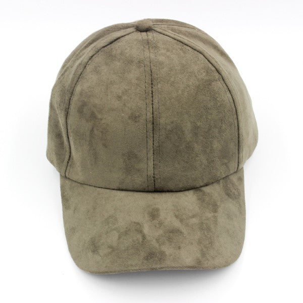 SUEDE BASEBALL HAT