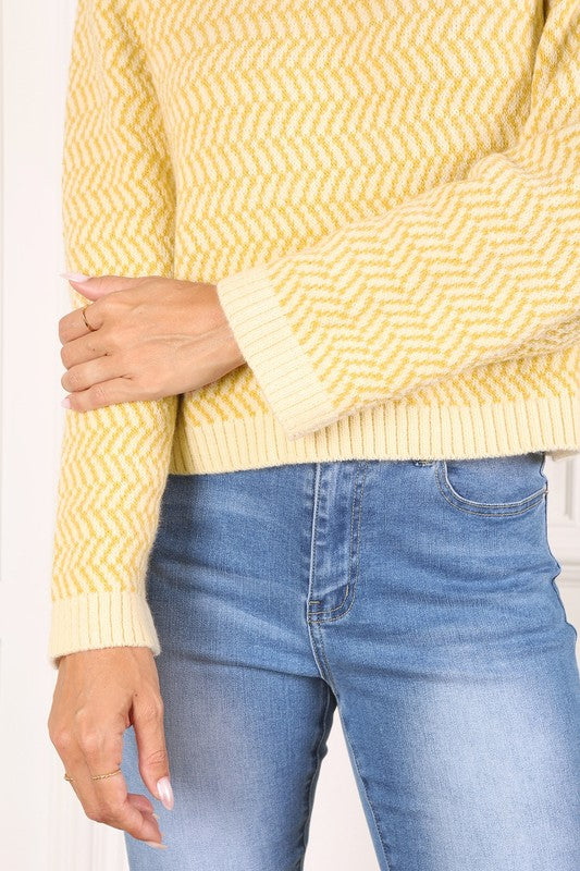 HERRINGBONE SWEATER