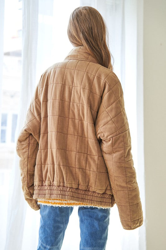 WASHED QUILTED JACKET – peaches and pine