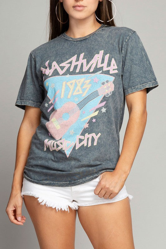 NASHVILLE MUSIC CITY GRAPHIC TEE