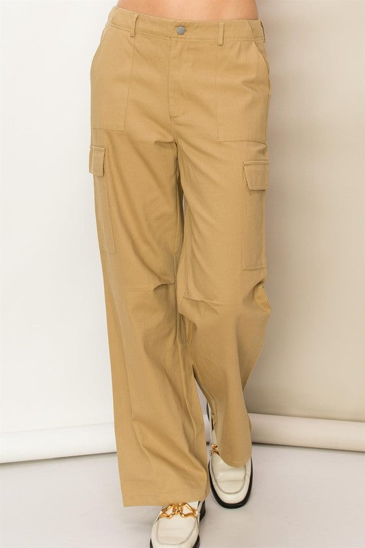 WEEKEND CHILL HIGH WAIST CARGO PANTS