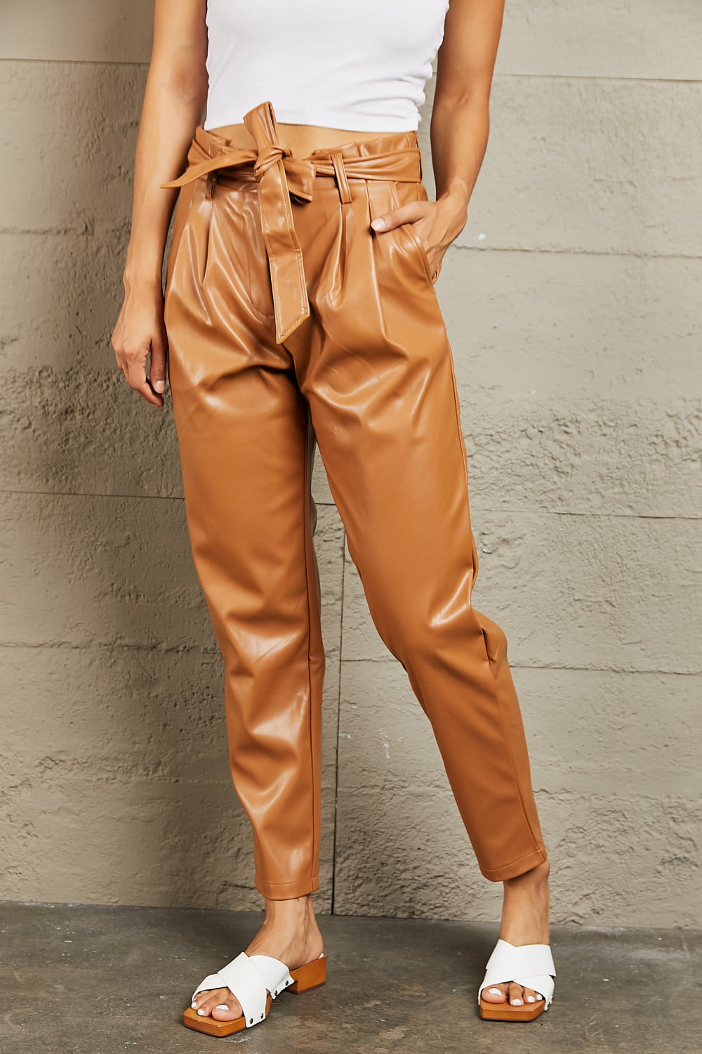 Honey Rust Solid Ankle-Length Casual Women Comfort Fit Trousers - Selling  Fast at Pantaloons.com