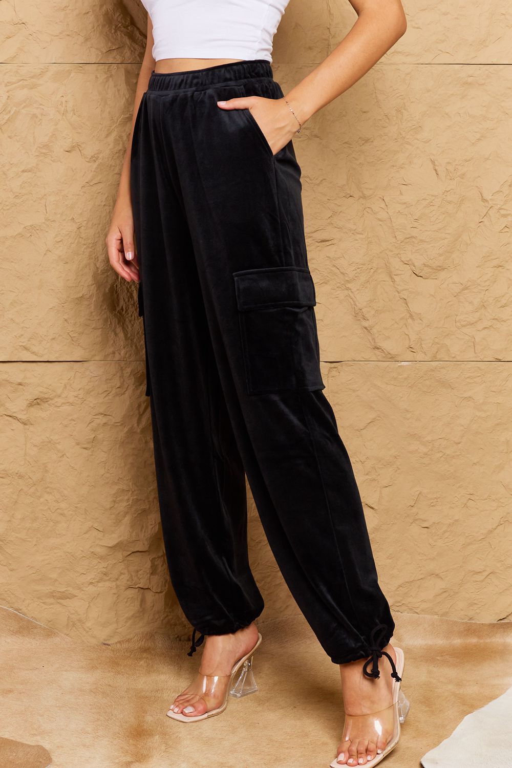 CHIC FOR DAYS HIGH WAIST CARGO PANTS