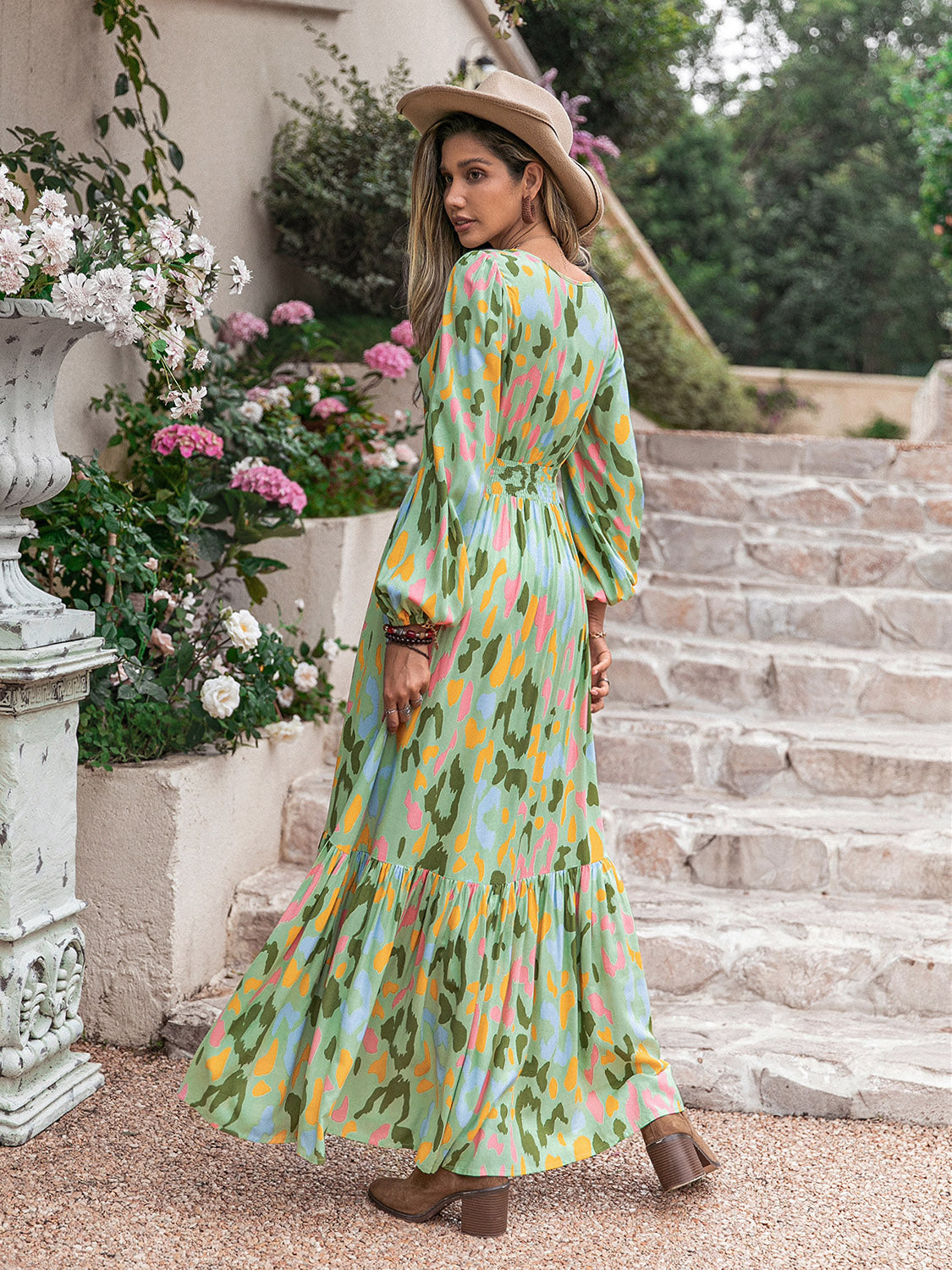 GREEN WITH ENVY MAXI DRESS